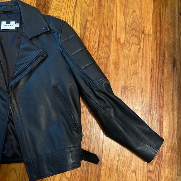 🔥TOP MAN 100%LEATHER BIKER JACKET🔥 - Picture 6 of 6